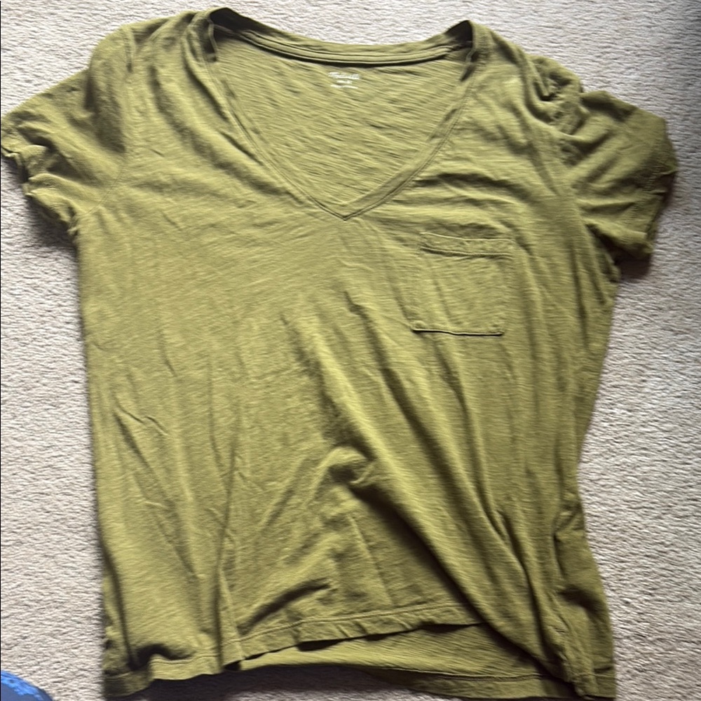 Madewell Green Relaxed Short Sleeve T-Shirt